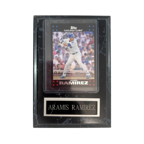 LOT of 2 Rich Hill/Aramis Ramirez Topps Chrome Card Plaques Chicago Cubs 4.5x6.5 - Picture 3 of 11